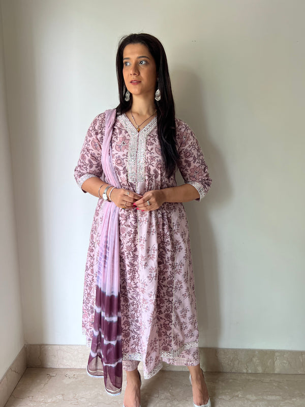 MASAKALLI PURPLE OMBRE ANARKALI