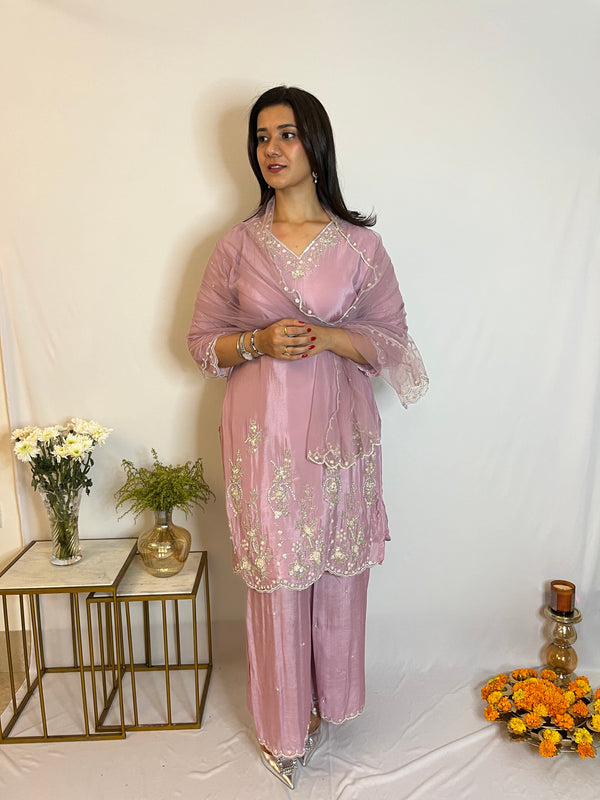 LUXE JASHN BLUSH PINK SUIT