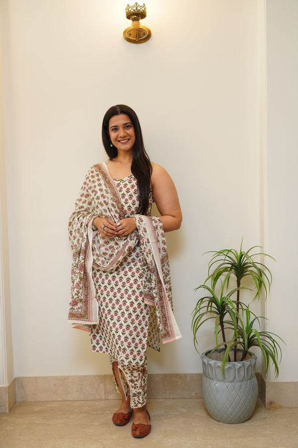 SUMMER DROP 2.0- PRINTED COTTON SLEEVELESS SUIT