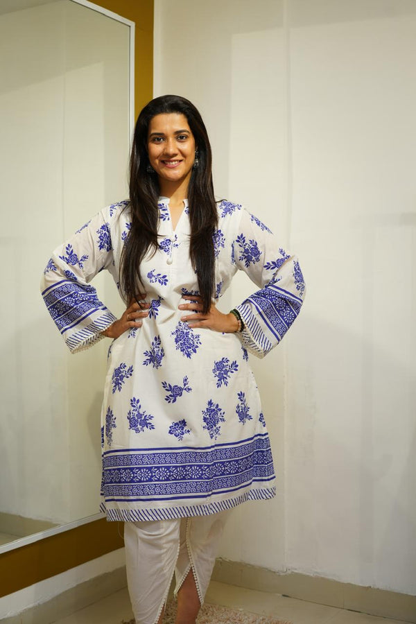 SUMMER DROP 2.0- PURPLE COTTON COORD WITH DHOTI PANTS
