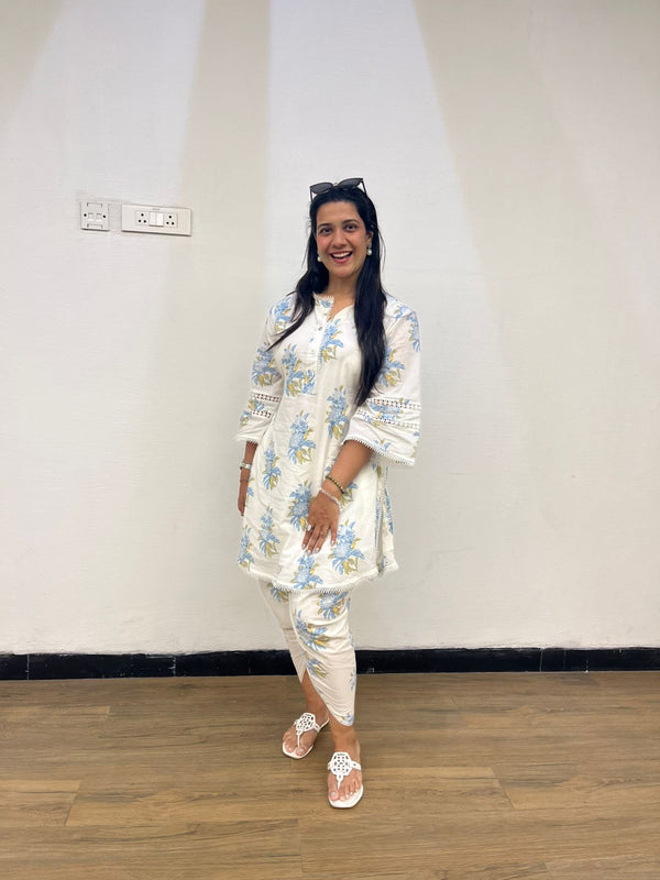 SUMMER DROP 2.0- PRINTED COTTON COORD WITH DHOTI PANTS