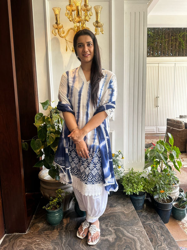 SUMMER DROP 2.0- TIE AND DYE SUIT WITH AFGHANI PANTS