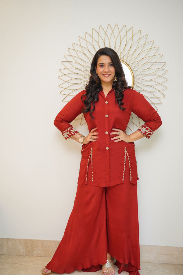 DEEP RED COORD SET