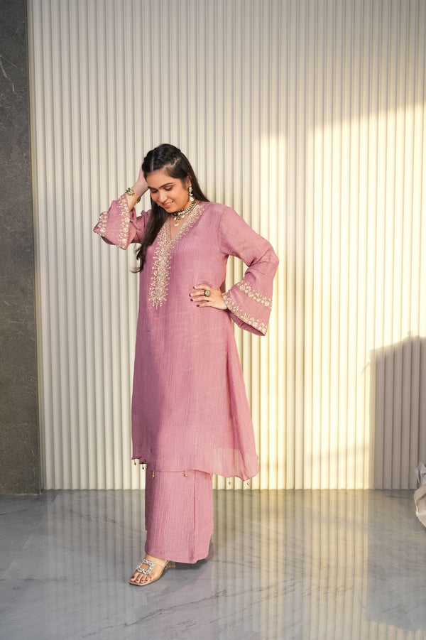 ONION PINK SHIMMER TISSUE COORD