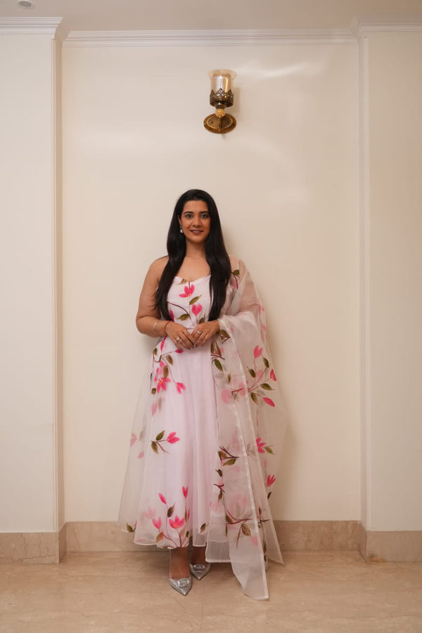 HAND PAINTED ANARKALI